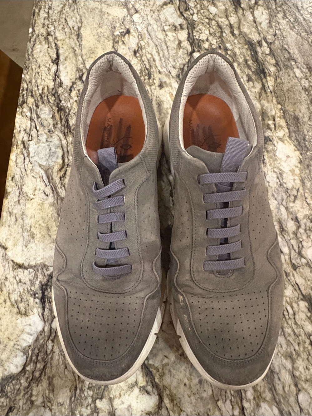 Martin Dingman Men's Gray Sneakers